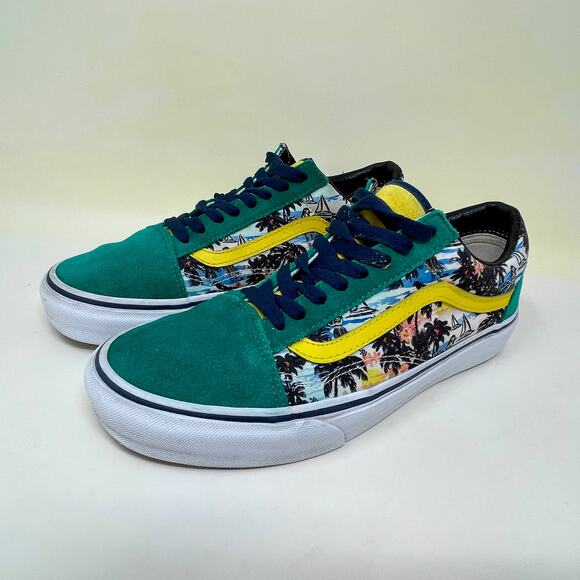 Vans Old Skool Rare Caribbean Men's Sz 9 - Wmns 10 1/2 Green Suede 114.5=I.10.5 - Picture 7 of 13